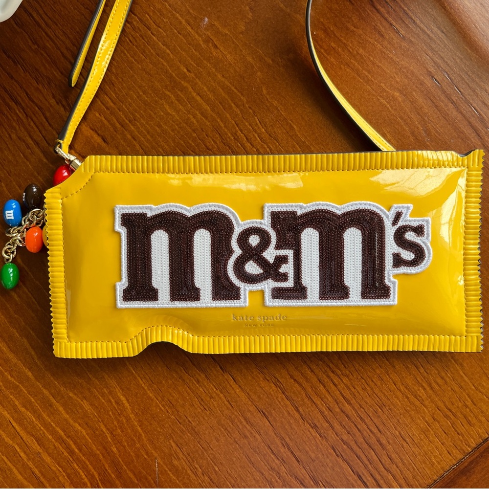 NWOT Kate Spade x M&M's yellow crossbody